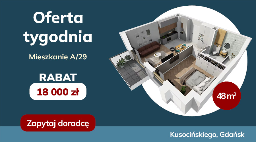 Oferta tygodnia! Rabat 18 000 zł na 2-pokojowe mieszkanie!11